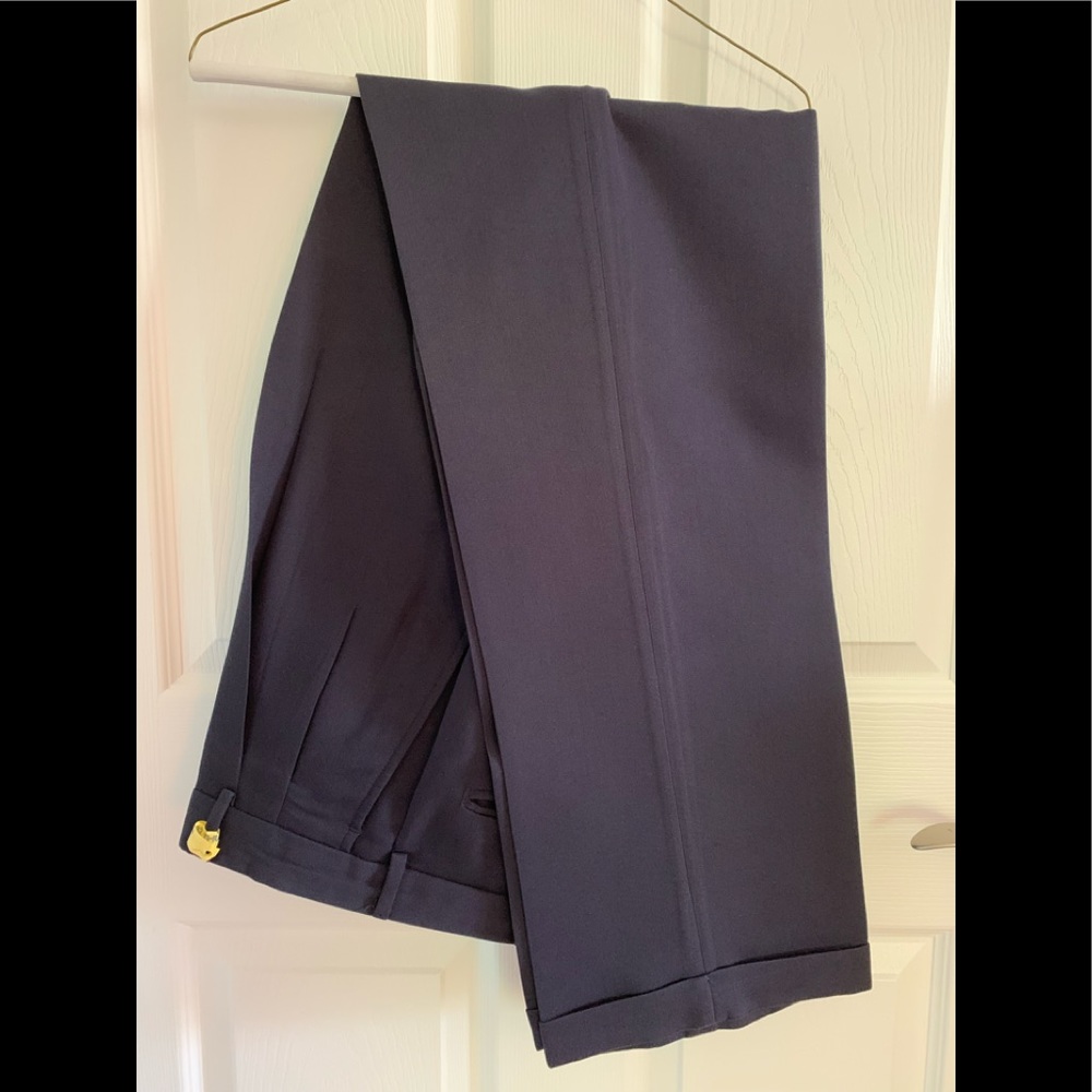 Men's Chaps Ralph Lauren dress navy pants. Pleated front with cuffed hem 34X34